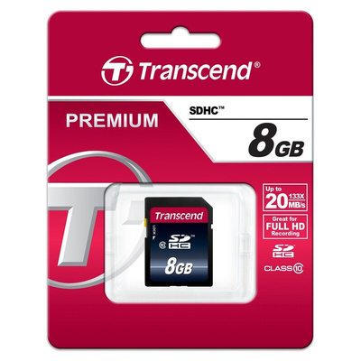 Transcend 8 GB SDHC SD Card, Class 10