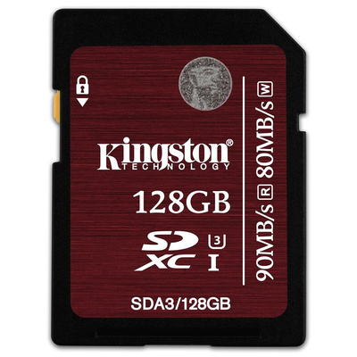 Kingston 128 GB SDXC SD Card, Class 10