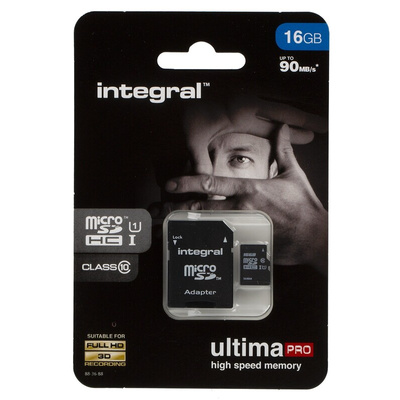 Integral Memory 16 GB MicroSDXC Micro SD Card, Class 10