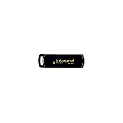 Integral Memory USB 3.0 Flash Drive 8 GB USB 3.0 Software Encrypted Flash Drive
