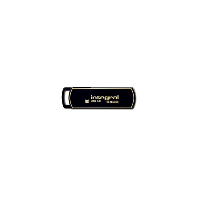 Integral Memory USB 3.0 Flash Drive 64 GB USB 3.0 Software Encrypted Flash Drive
