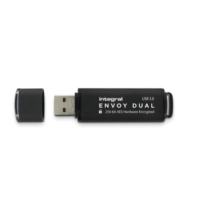 Integral Memory Crypto Envoy Dual 128 GB USB 3.0 USB Flash Drive