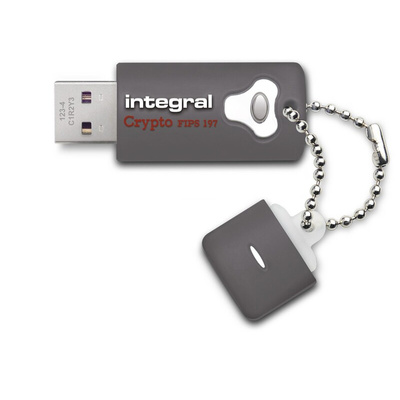 Integral Memory Crypto 16 GB USB 3.0 Hardware Encrypted Flash Drive
