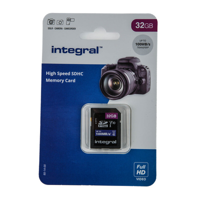 Integral Memory 32 GB SDHC SD Card, Class 10, UHS-1 U1