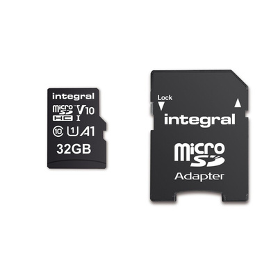 Integral Memory 32 GB MicroSDXC Micro SD Card, Class 10, UHS-1 U1