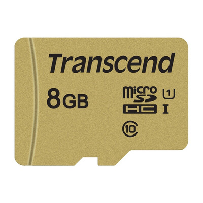 Transcend 8 GB MicroSDHC Micro SD Card, Class 10, UHS-I U1, UHS-I U3, V30