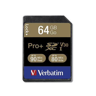 Verbatim 64 GB SDXC SD Card, Class 3
