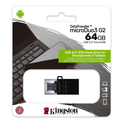 Kingston microDuo3 G2 64 GB Micro SD Card