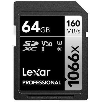 Lexar 64 GB SDXC SD Card, Class 10