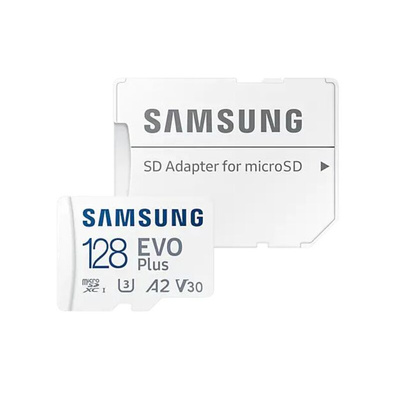 Samsung 128 GB MicroSDXC Micro SD Card, UHS-I U3, Class 10, V30, A2