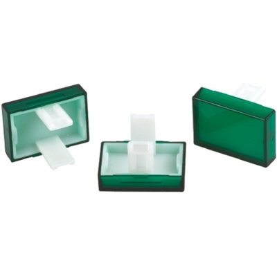 Green Rectangular Push Button Lens for use with 31 Series