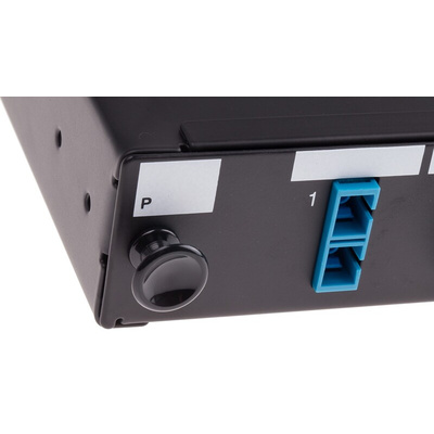 RS PRO 12 Port Single Mode Duplex Fibre Optic Patch Panel With 12 Ports Populated, 1U