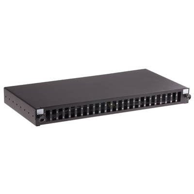 RS PRO Multimode Duplex Fibre Optic Patch Panel With 24 Ports Populated, 1U