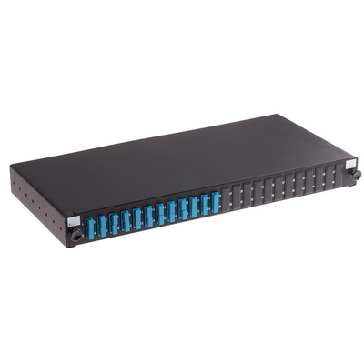RS PRO Single Mode Duplex Fibre Optic Patch Panel With 12 Ports Populated, 1U