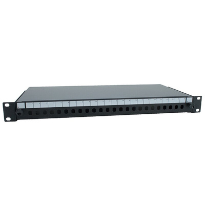 RS PRO 24 Port Fibre Optic Patch Panel, 1U