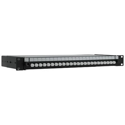 RS PRO 24 Port FC Single Mode Fibre Optic Patch Panel With 24 Ports Populated, 1U