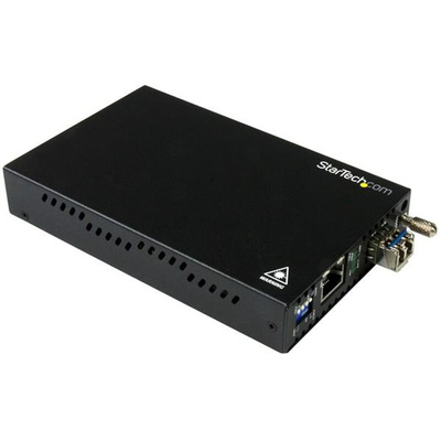StarTech.com LC, RJ45 Media Converter, Single Mode, 10/100/1000Mbit/s, Half/Full Duplex 20km