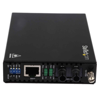StarTech.com RJ45, ST Media Converter, Multi Mode, 10/100Mbit/s, Half/Full Duplex 2km