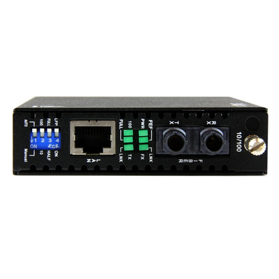 StarTech.com RJ45, ST Media Converter, Multi Mode, 10/100Mbit/s, Half/Full Duplex 2km