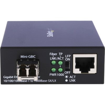 StarTech.com LC, RJ45 Media Converter, Multi Mode, 10/100/1000Mbit/s, Full Duplex 550m
