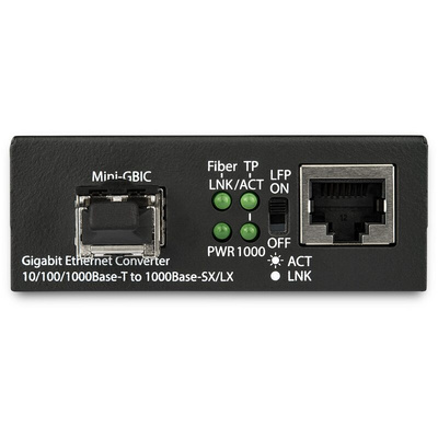 StarTech.com LC, RJ45 Media Converter, Multi Mode, 10/100/1000Mbit/s, Full Duplex 550m