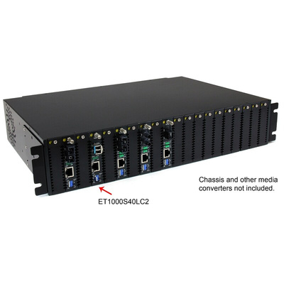 StarTech.com LC, RJ45 Media Converter, Single Mode, 10/100/1000Mbit/s, Half/Full Duplex 40km