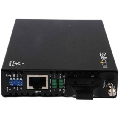 StarTech.com RJ45, SC Media Converter, Single Mode, 10/100Mbit/s, Half/Full Duplex 30km