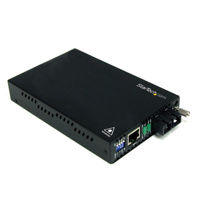 StarTech.com RJ45, SC Media Converter, Single Mode, 10/100Mbit/s, Half/Full Duplex 30km