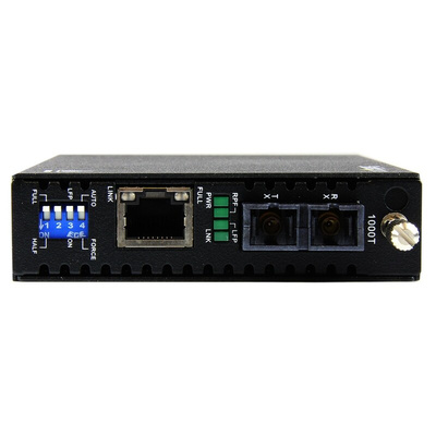 StarTech.com RJ45, SC Media Converter, Multi Mode, 10/100/1000Mbit/s, Half/Full Duplex 550m