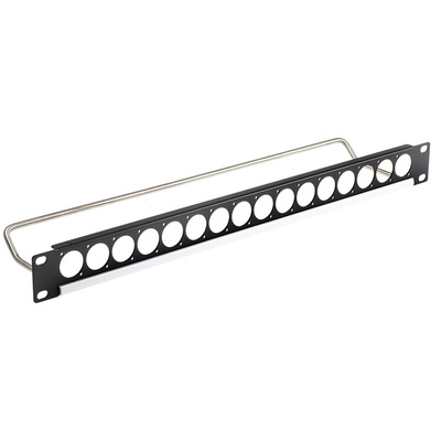 XLR 16 Port Audio, Video Patch Panel, 1U Rack Height