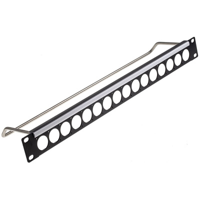 XLR 16 Port Audio, Video Patch Panel, 1U Rack Height