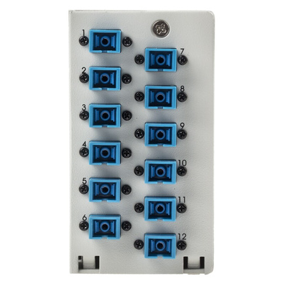 RS PRO 12 Port SC Single Mode Simplex Demarcation Box