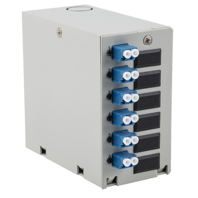 RS PRO 6 Port LC Single Mode Duplex Demarcation Box