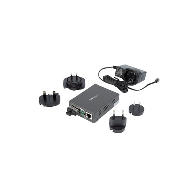 StarTech.com RJ45, SC Media Converter, Multi Mode, 10/100/1000Mbit/s, Full Duplex 550m