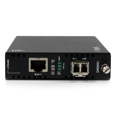 StarTech.com LC, RJ45 Media Converter, Multi Mode, 1000Mbit/s, Full Duplex 550m