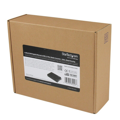 StarTech.com LC, RJ45 Media Converter, Multi Mode, 1000Mbit/s, Full Duplex 550m