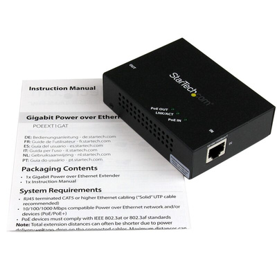 StarTech.com RJ45 Media Converter, 10/100/1000Mbit/s, Full Duplex