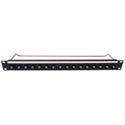 BNC 16 Port Loaded Rack Patch Panel, 1U Rack Height