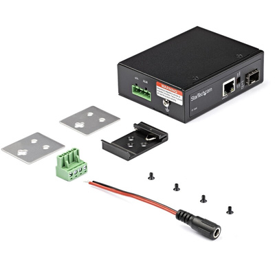 StarTech.com RJ45, SFP Ethernet Media Converter, Single Mode, 10 Mbps, 100 Mbps, 1000 Mbps, Full Duplex