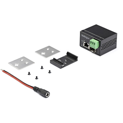 StarTech.com RJ45, SFP Ethernet Media Converter, Single Mode, Multi Mode, 10 Mbps, 100Mbps, 1000 Mbps, Full Duplex