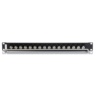BNC 16 Port Loaded Rack Patch Panel, 1U Rack Height