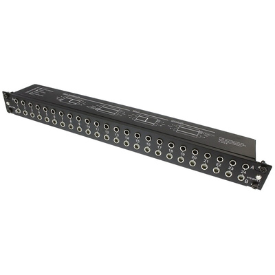 Jack Socket 48 Port Patch Panel, 1U Rack Height
