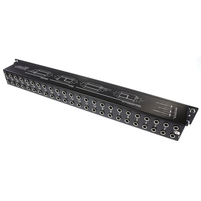 Jack Socket 48 Port Patch Panel, 1U Rack Height