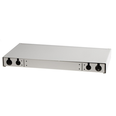 RS PRO 24 Port ST Multimode Simplex Fibre Optic Patch Panel With 24 Ports Populated, 1U