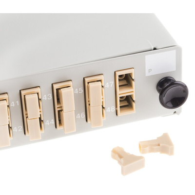 RS PRO 24 Port SC Multimode Duplex Fibre Optic Patch Panel With 24 Ports Populated, 1U