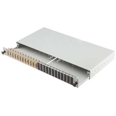 RS PRO 12 Port SC Multimode Duplex Fibre Optic Patch Panel With 12 Ports Populated, 1U