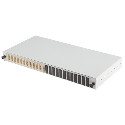RS PRO 12 Port SC Multimode Duplex Fibre Optic Patch Panel With 12 Ports Populated, 1U