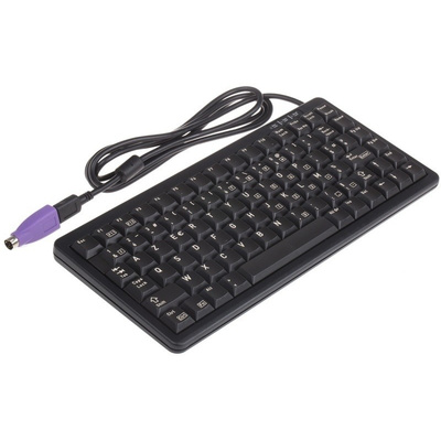 CHERRY Keyboard Wired PS/2, USB Compact, AZERTY Black