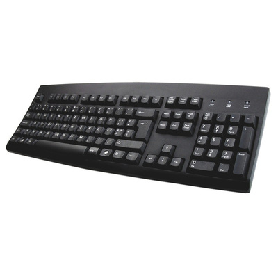 Ceratech Keyboard Wired PS/2, USB, QWERTY (Polish) Black