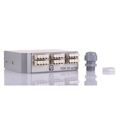 Phoenix Contact 12 Port LC Multimode Duplex Fibre Optic Patch Panel With 2 Ports Populated